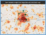 Visualize your data to create heatmap, hotspot, cluster and voronoi diagrams with just a few clicks.