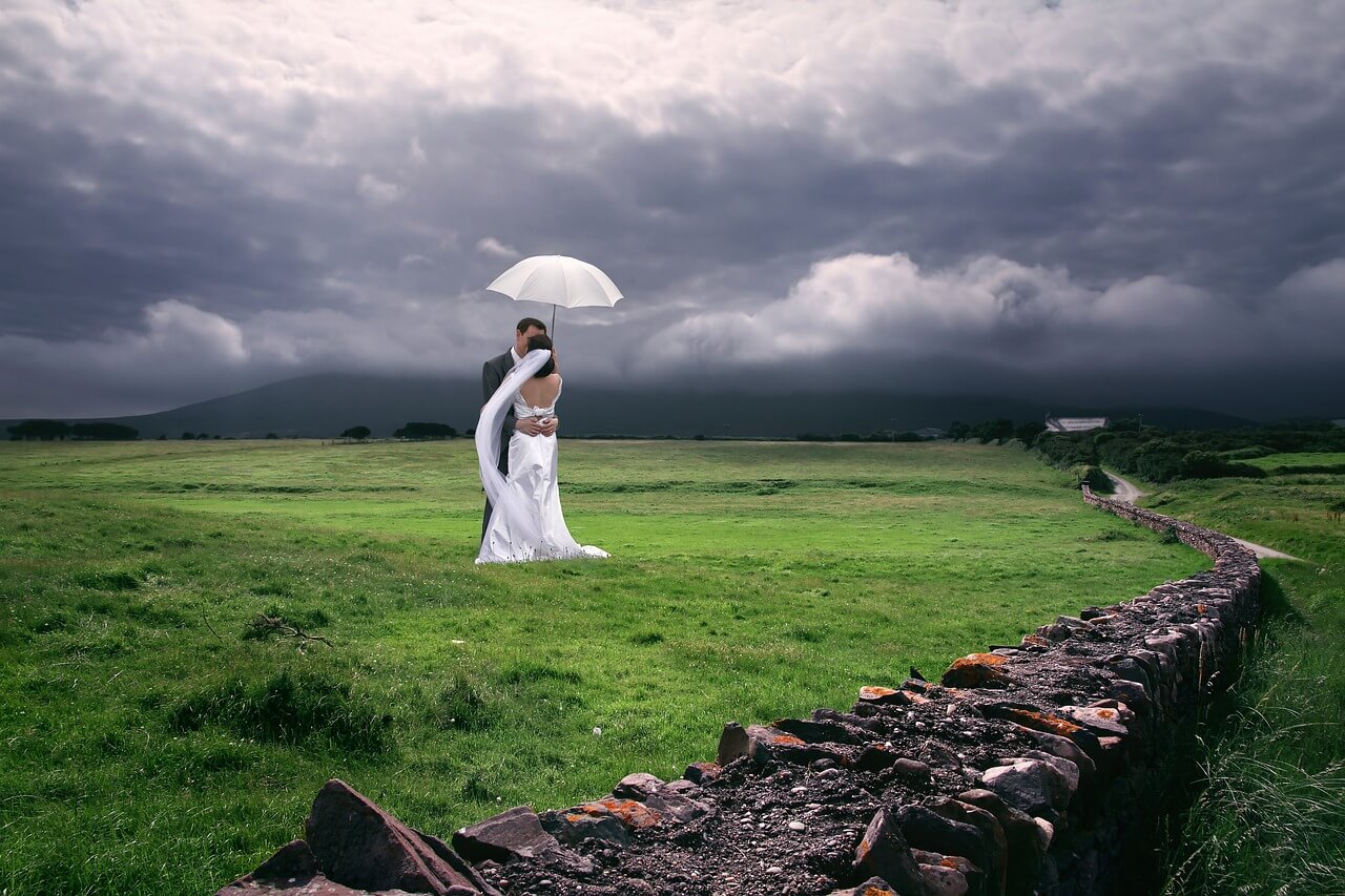 Prepare for any weather that might happen on your wedding day